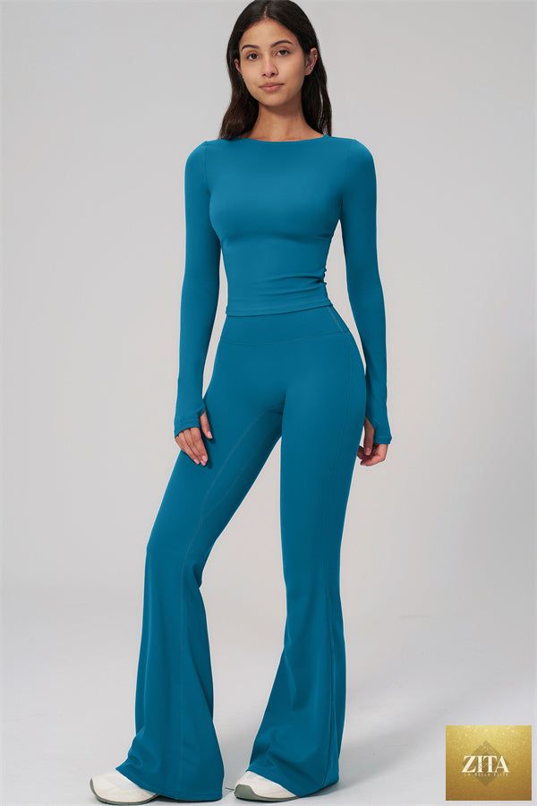 The Rapture Long Sleeve T-shirt Flared Leggings 2-Piece Set