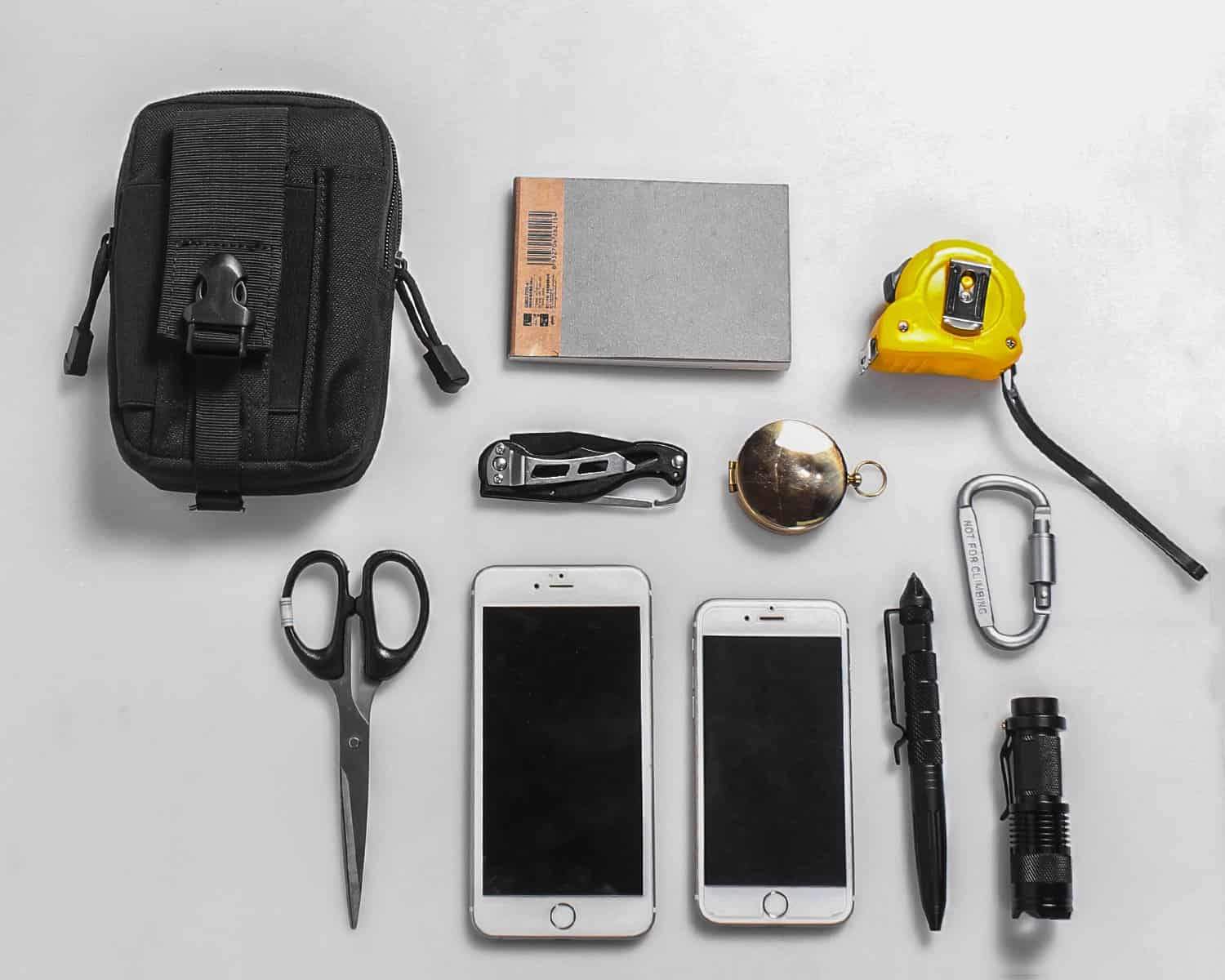 Compact Multi-Purpose Gadget Pouch Waist Bag Indigo Eurybia