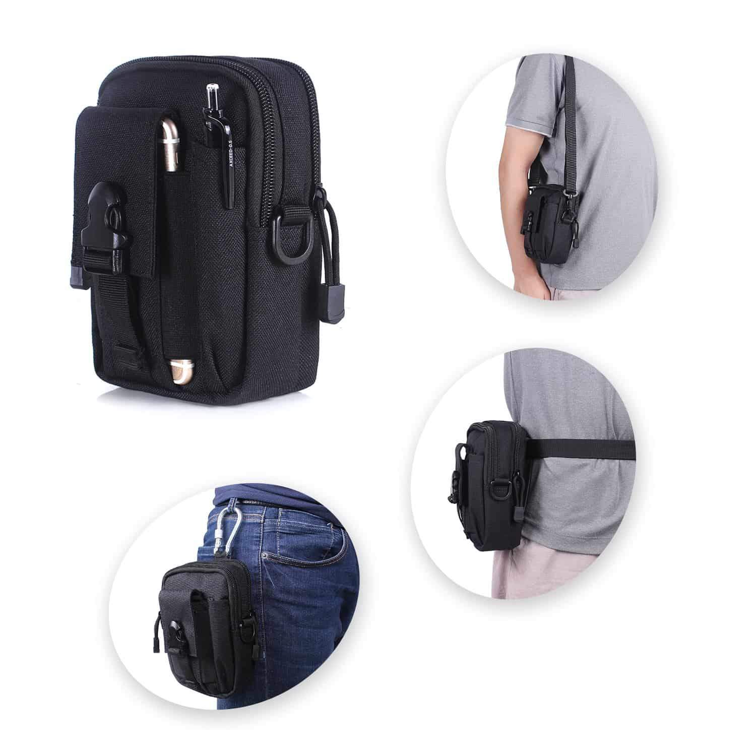 Compact Multi-Purpose Gadget Pouch Waist Bag Indigo Eurybia