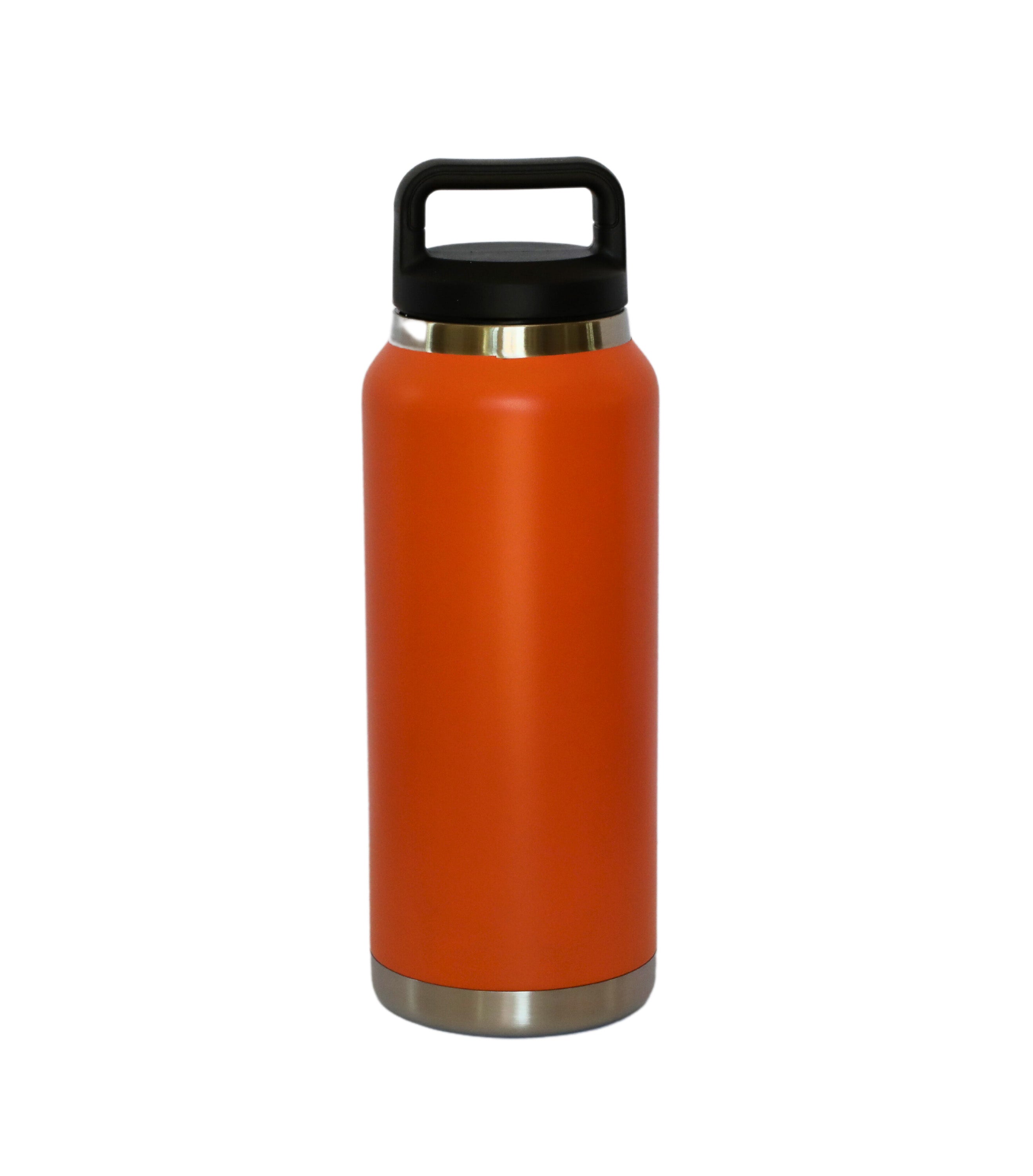 36 Oz Stainless Steel Twist-Off  Cap Water Bottle  - Orange Fuchsia Metis