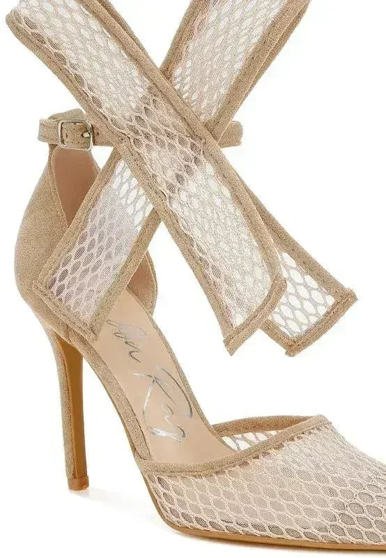 Femstylo Regenta Big Bow Stiletto Sandals for women, featuring a stylish big bow detail and high heel.