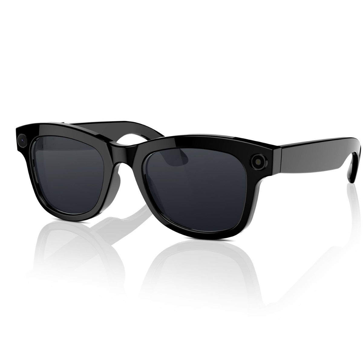 FLIPSTYLEZLLC M01 HD Camera smart glasses with object recognition and AI translation features, shown on a person wearing the device.