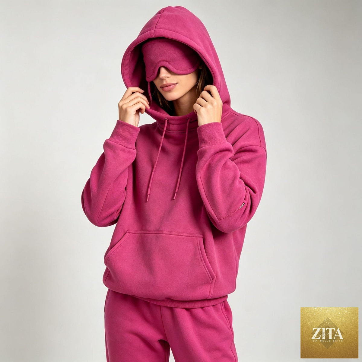 Women's Fleece-Lined Hooded Pullover Sweatshirt