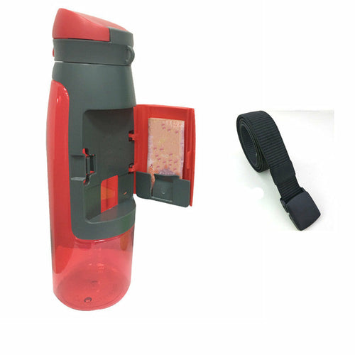 Water Bottle Shape Surprise Secret Diversion Hidden Security Maroon Asteria