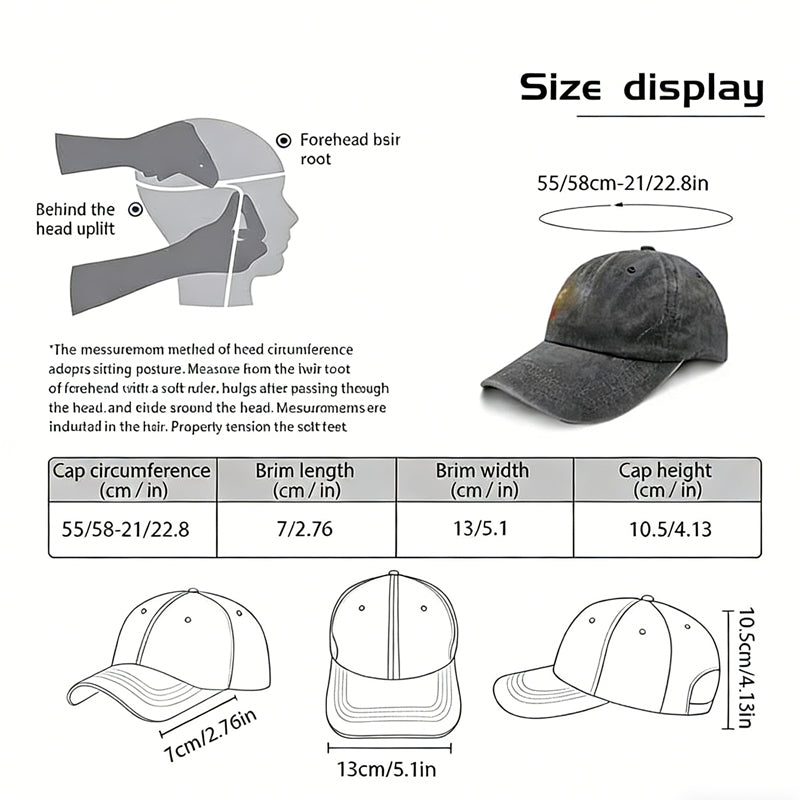 GOAT Ram Embroidered Vintage Washed Baseball Cap – Adjustable Unstructured Low Profile Hat