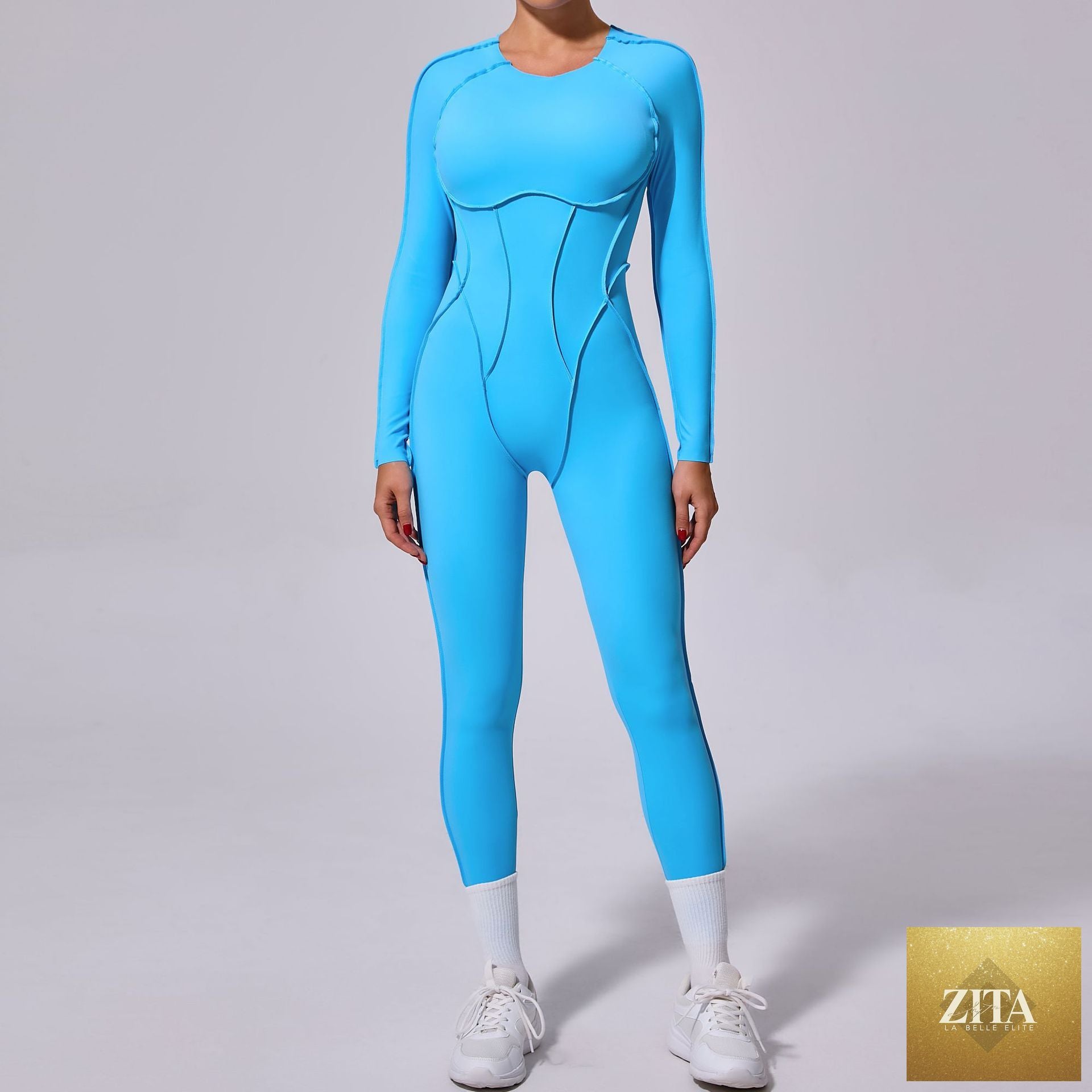 New Winter One-piece Sports Yoga Jumpsuit Backless Tight Jumpsuit