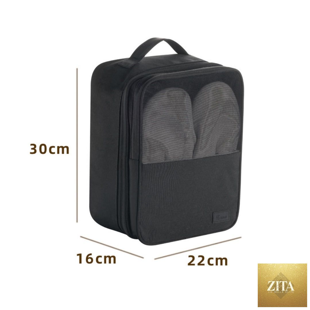 Shoe storage bag, anti-splashing thickened shoe box, travel storage shoe bag, can accommodate three pairs of shoe storage bag