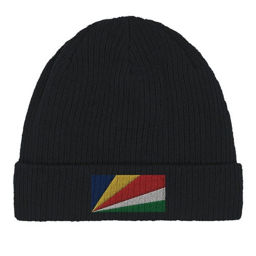 Bonnet en coton Drapeau des Seychelles Amethyst Clover