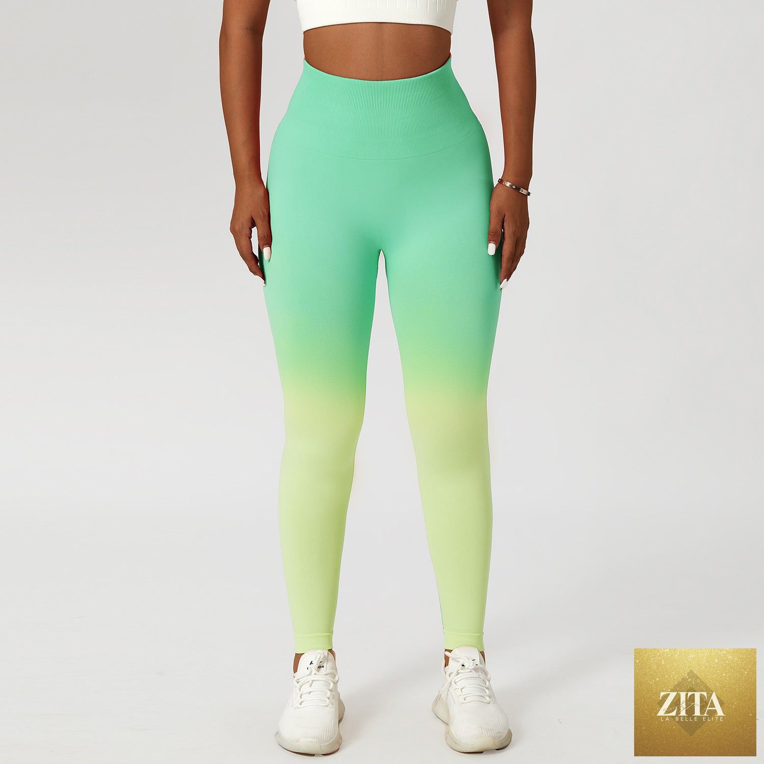 Gradient Fitness High Waist Sportswear Tight Outdoor Pants