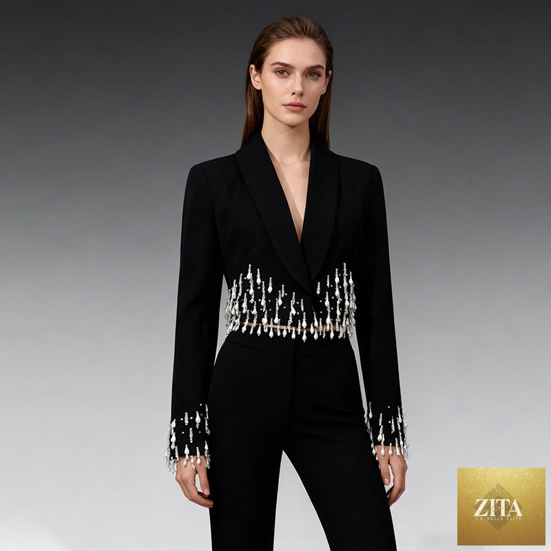 Elegant women's blazer by Sell My Stuff, versatile office-ready blazer with designer style and fashionable fit for professional wear.