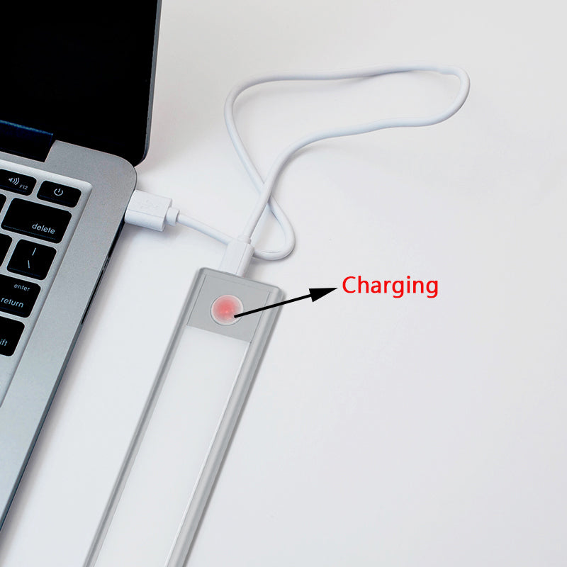 Smart Motion LED Cabinet Light USB Charging Closet Night Lamp For Home