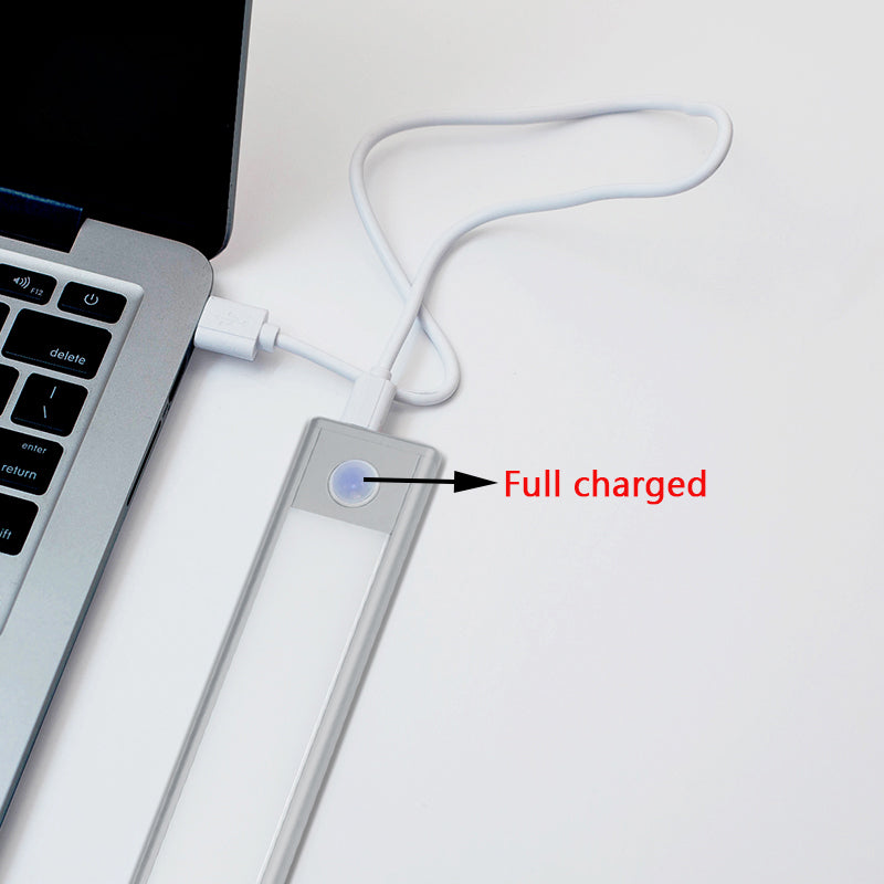 Smart Motion LED Cabinet Light USB Charging Closet Night Lamp For Home