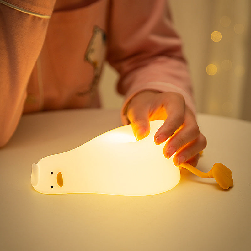 Relaxing Duck Silicone Bedside Light Kids' LED Smart Sleep Lamp