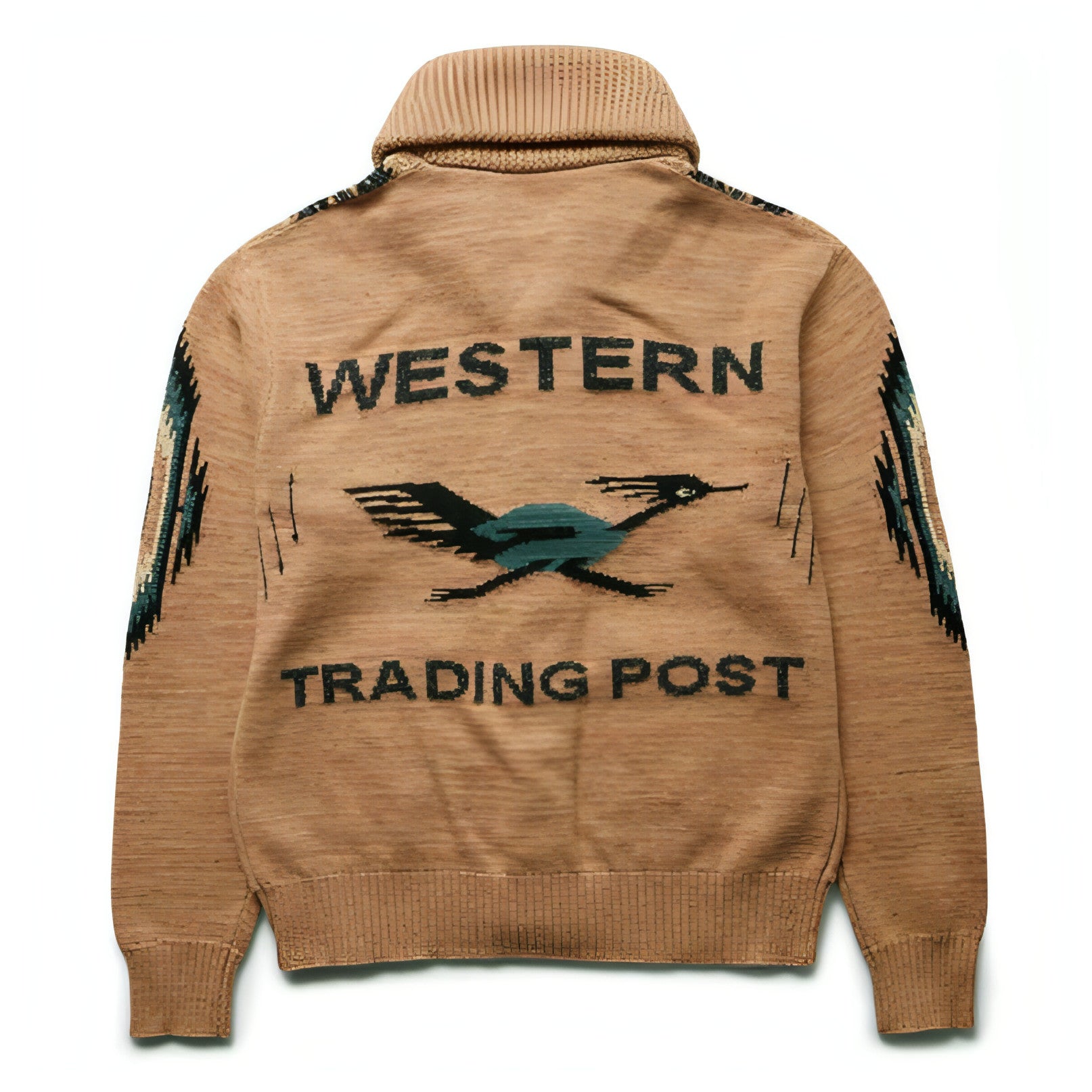 Autumn And Winter Jacquard Sweater Coat Carmine Juneberry