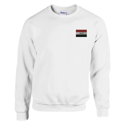 Sweat-shirt Drapeau de l'Irak en broderie Amethyst Clover