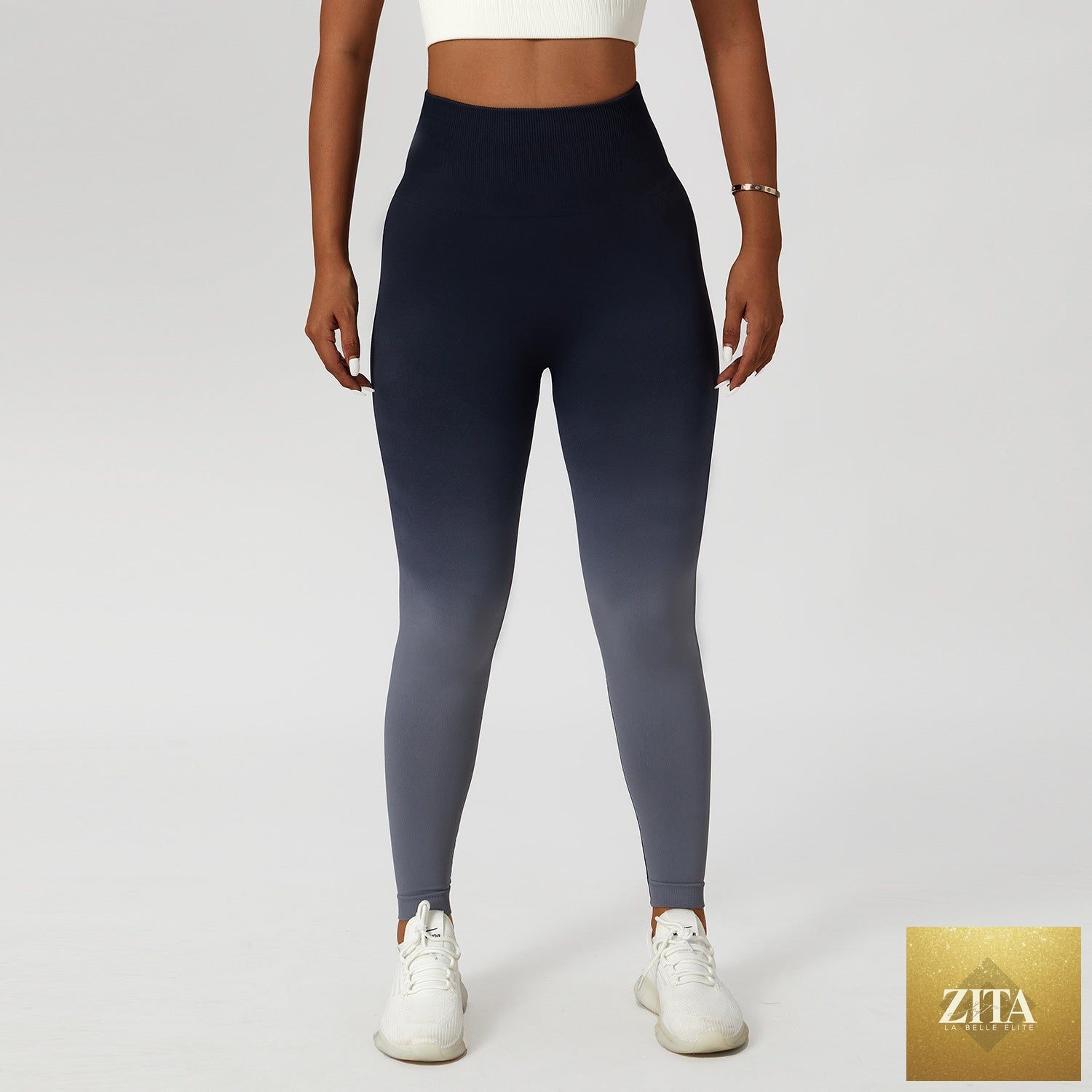 Gradient Fitness High Waist Sportswear Tight Outdoor Pants