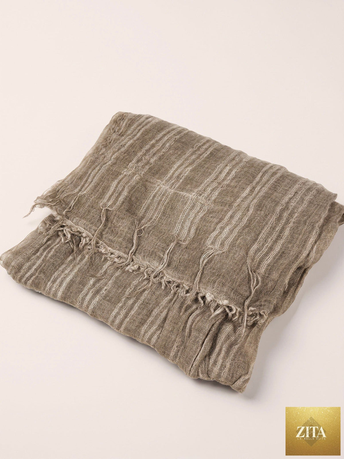 Wool Tonal Stripe Scarf
