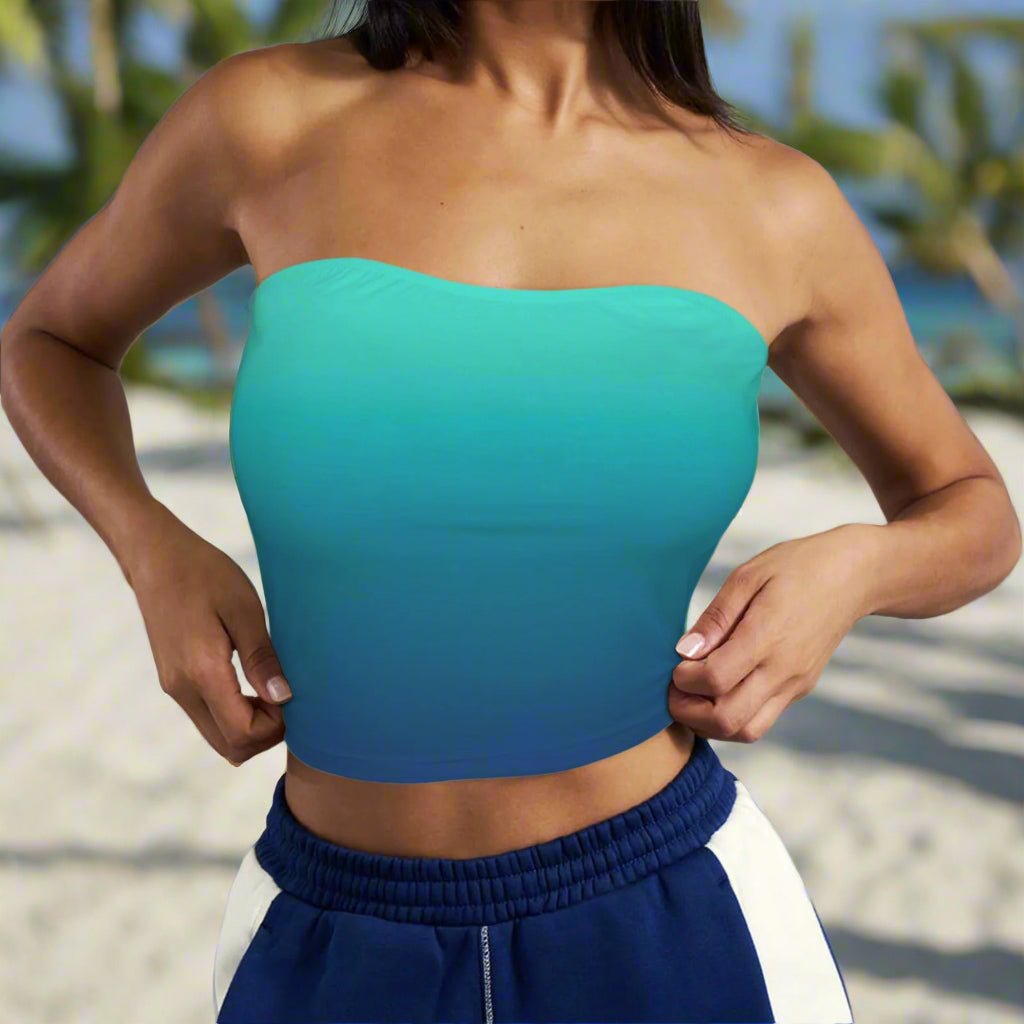 Medium Tall Tube Top 🌴 In 6 Tropical Ombré Colors