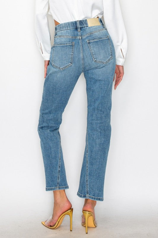 Plus Tummy Control High Rise Straight Jeans
