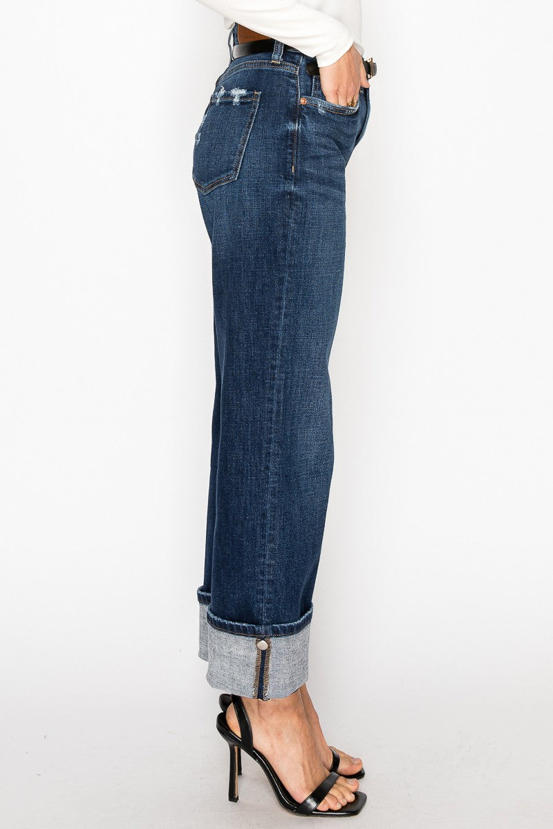 Noelle Inseam Transform High Rise Relaxed Straight Leg Jeans