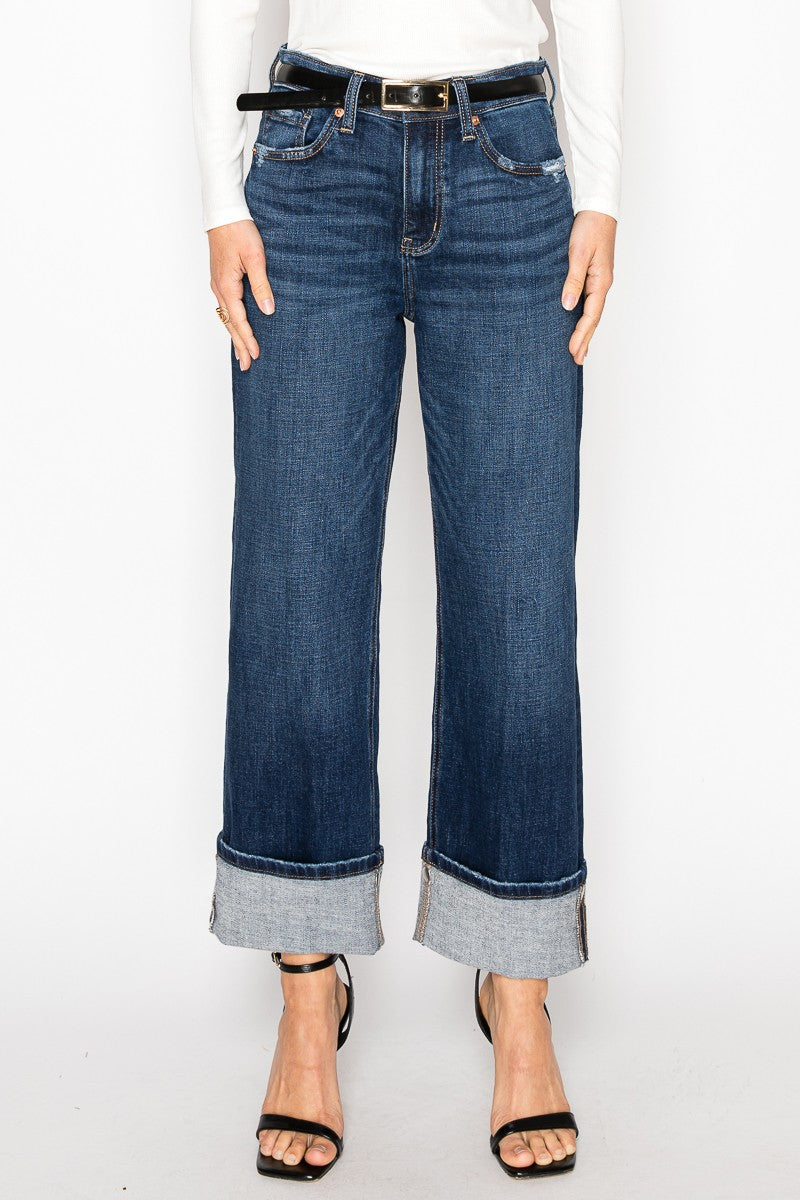 Noelle Inseam Transform High Rise Relaxed Straight Leg Jeans