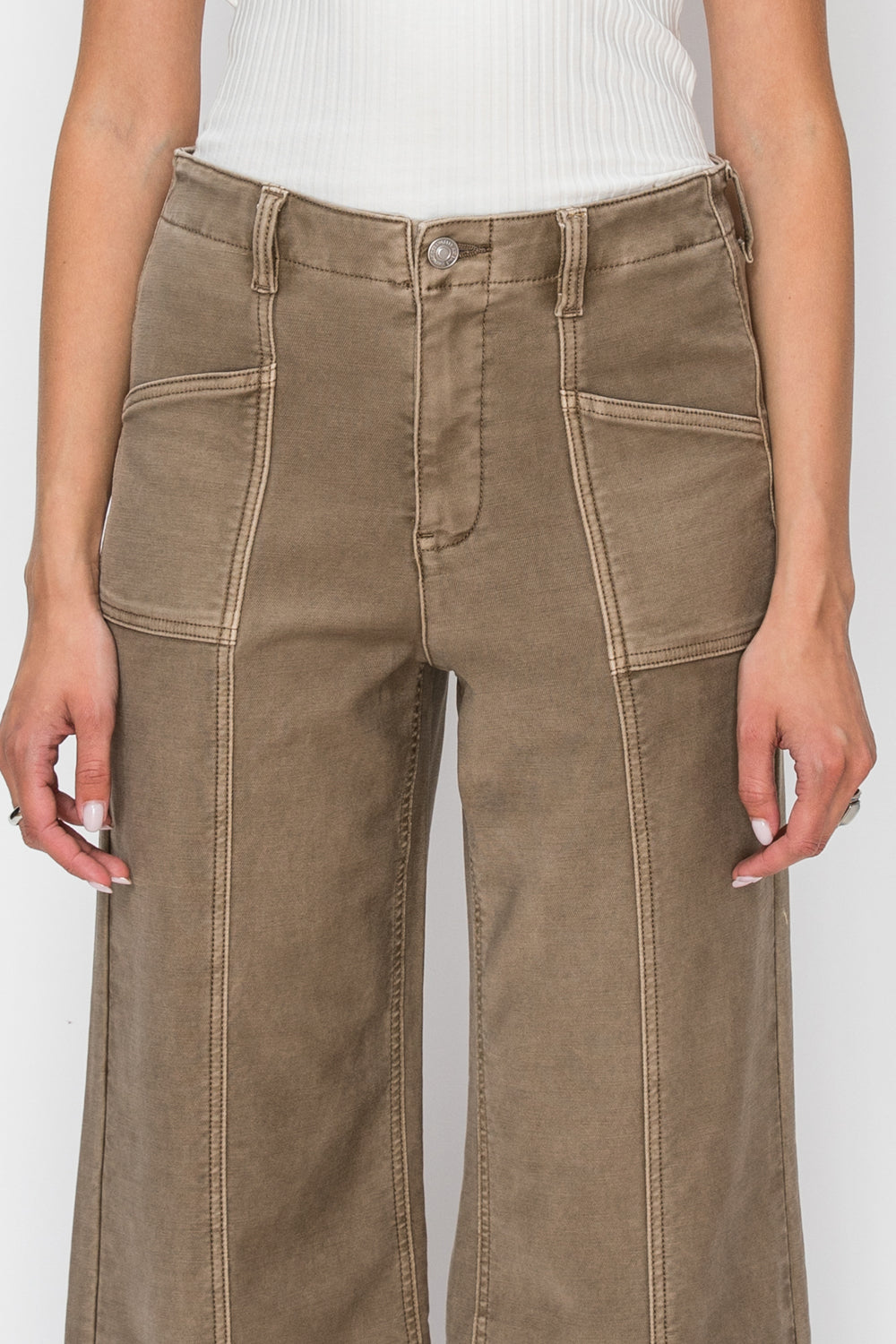HIGH RISE SLIM CROP PALAZZO