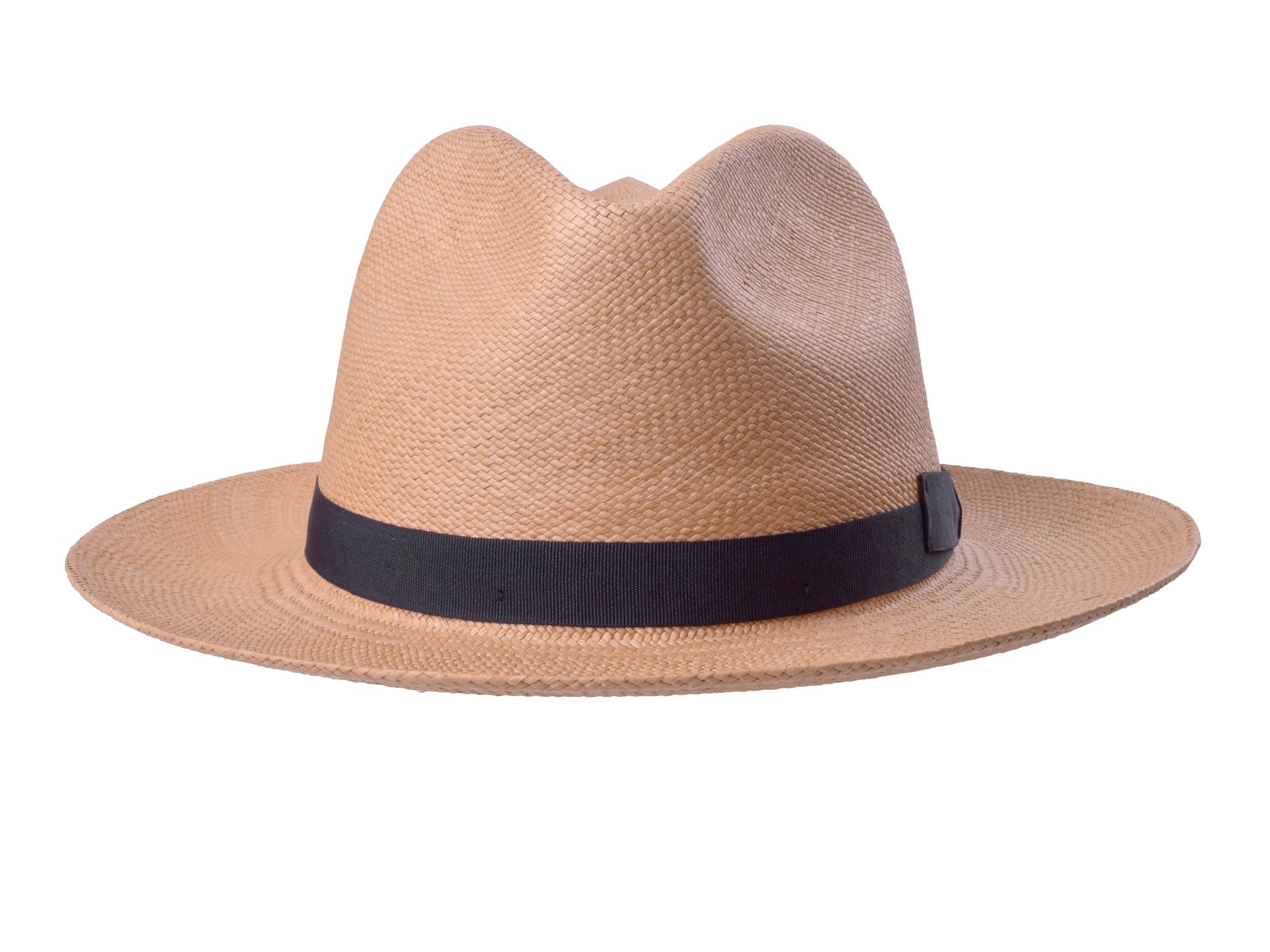 Bigalli Hats USA Panama Fedora Hat Dante in putty color, stylish woven straw with a classic brim and band detail.