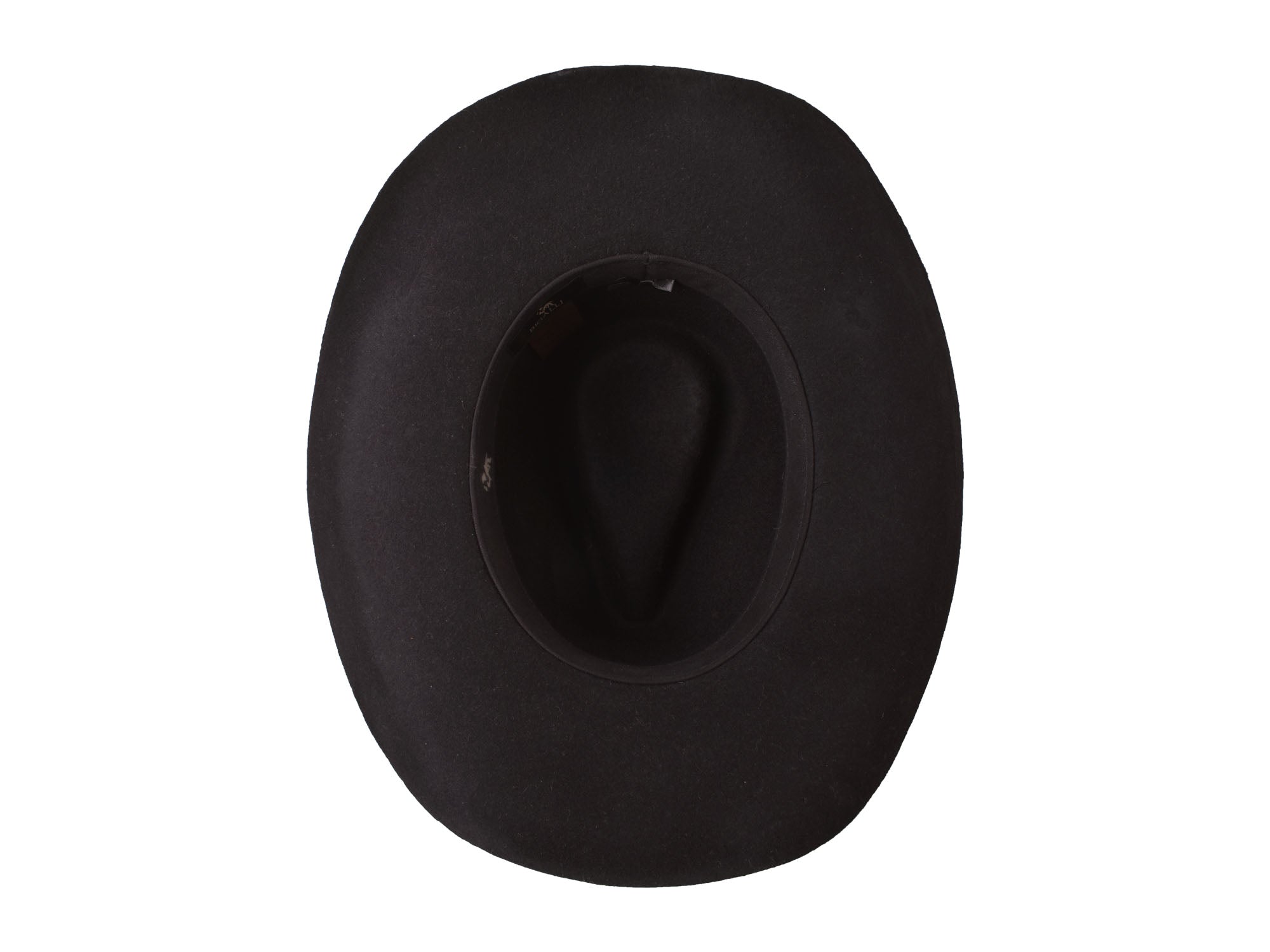 Bigalli Hats USA outdoor Merino wool felt cattleman hat called Rustler, shown in black with a wide brim and classic Western style.