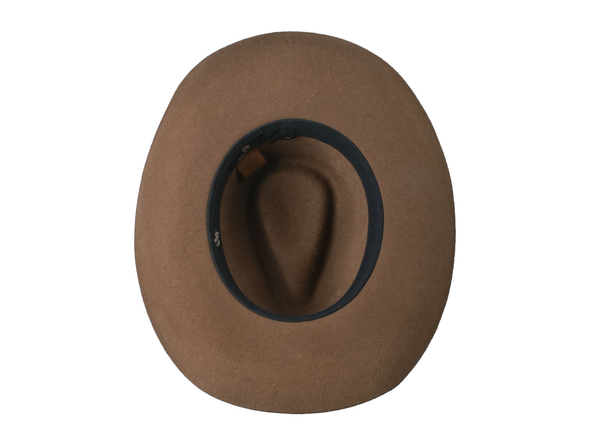 Outdoor Bigalli Hats Rustler Cattleman wool felt hat in tobacco color, featuring wide brim and classic Western style.