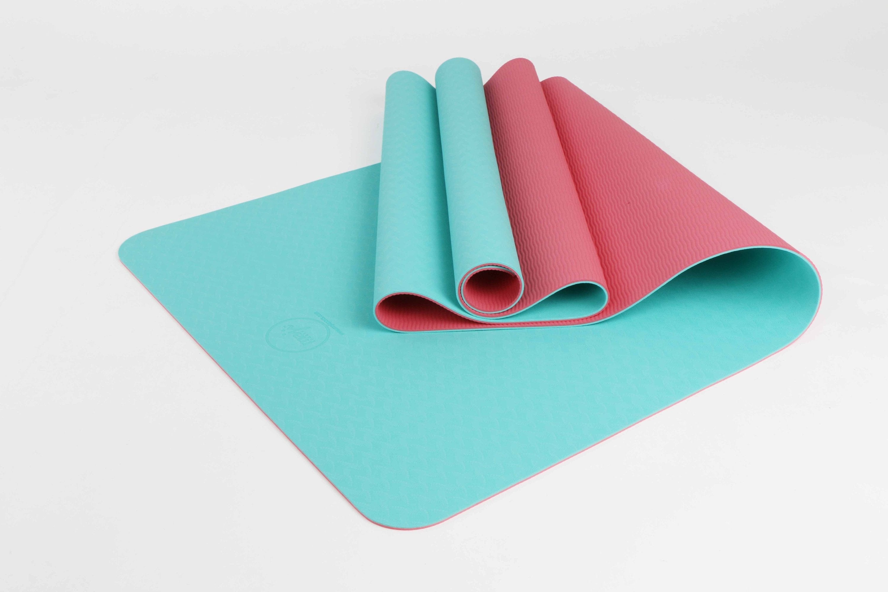 2 Tone TPE Premium Yoga Mat Azure Jason