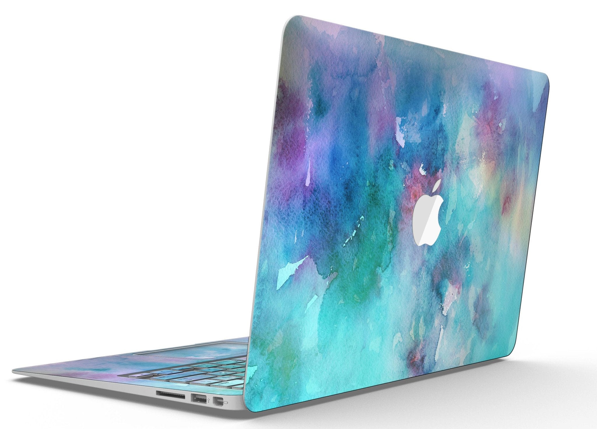 Bright Absorbed Watercolor Texture - MacBook Air Skin Kit Blue Leto