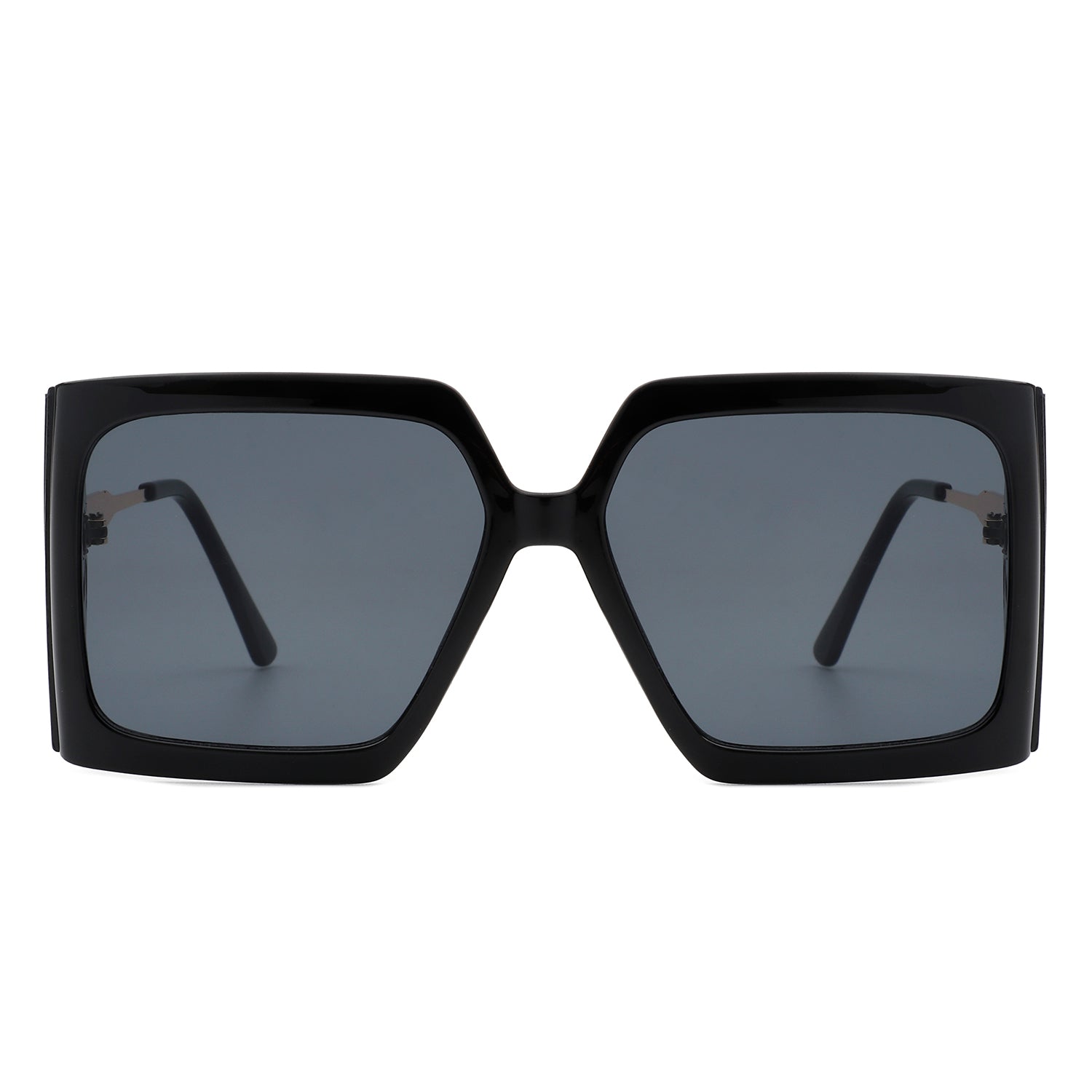 Yellowra - Women Oversize Retro Square Large Fashion Sunglasses Gray Baobab