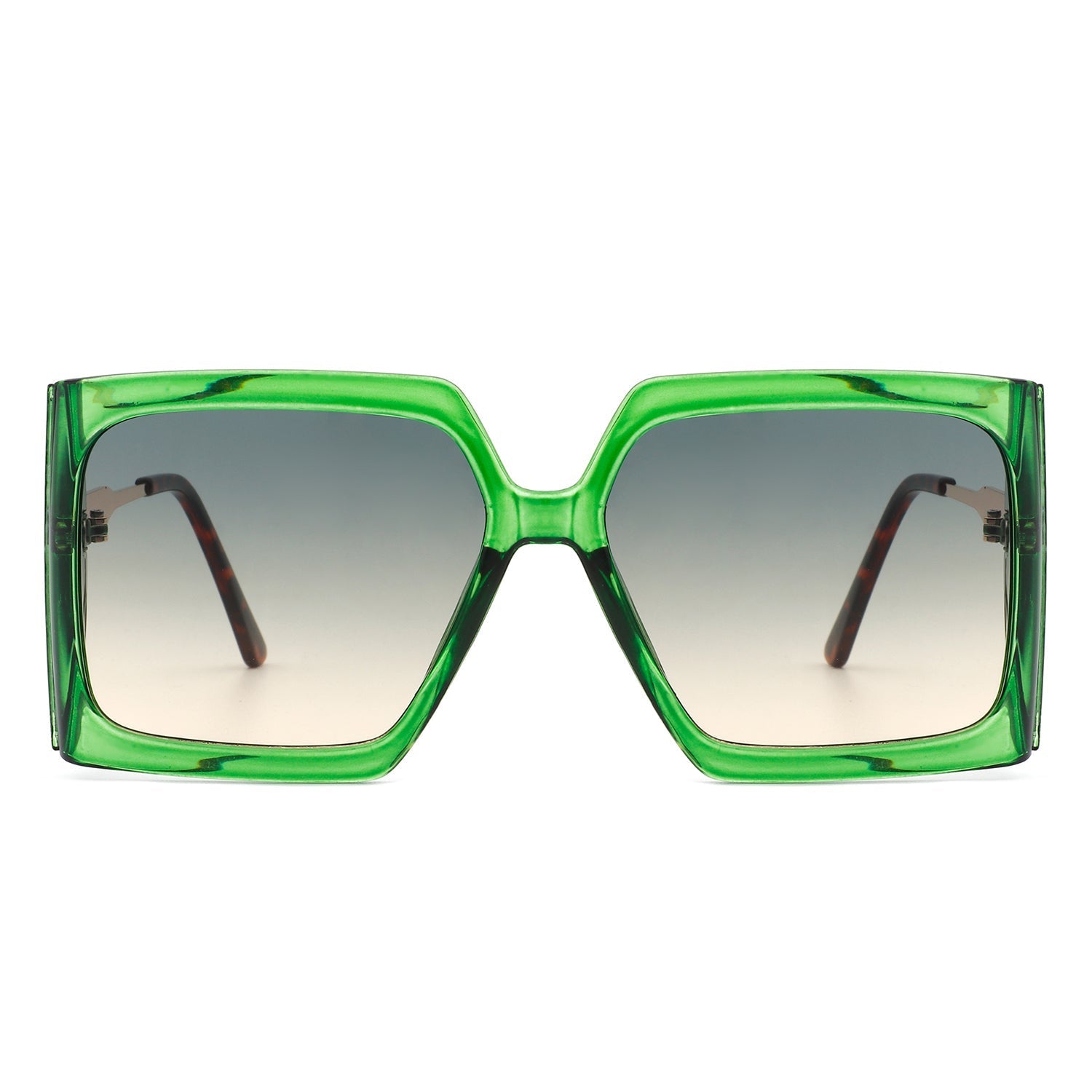 Yellowra - Women Oversize Retro Square Large Fashion Sunglasses Gray Baobab