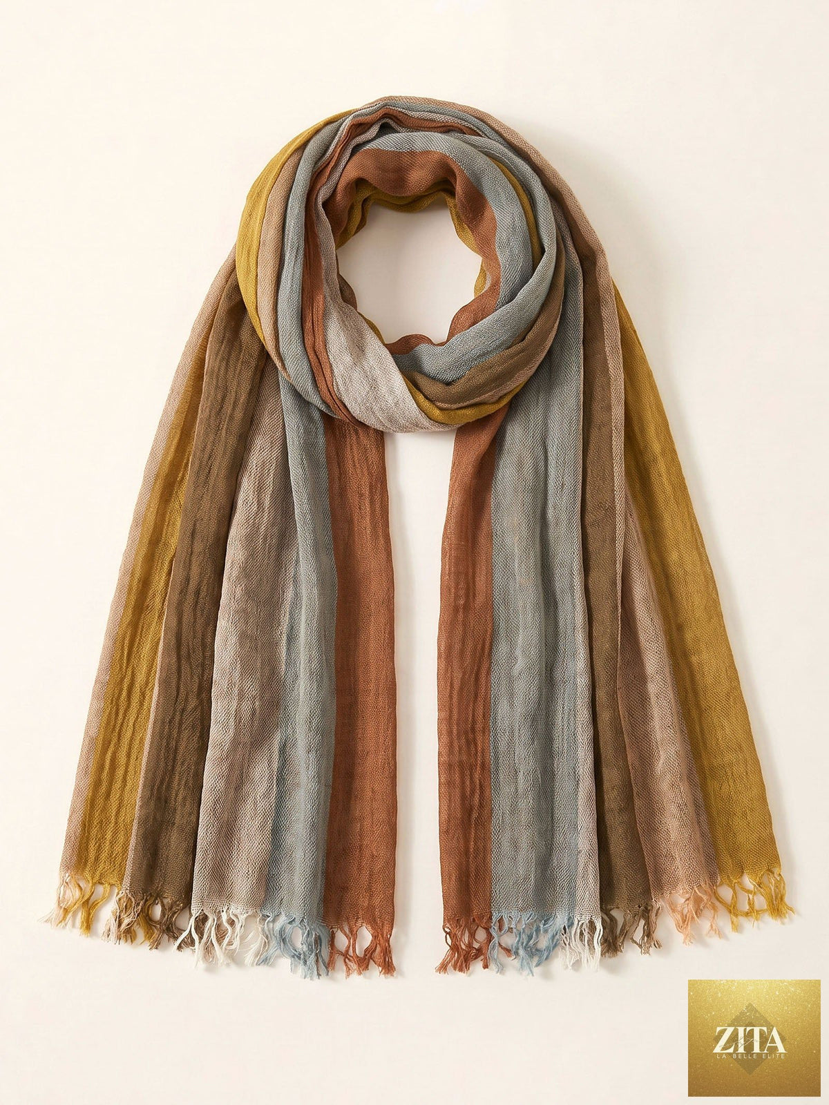Cotton Linen Lightweight Soft Scarf