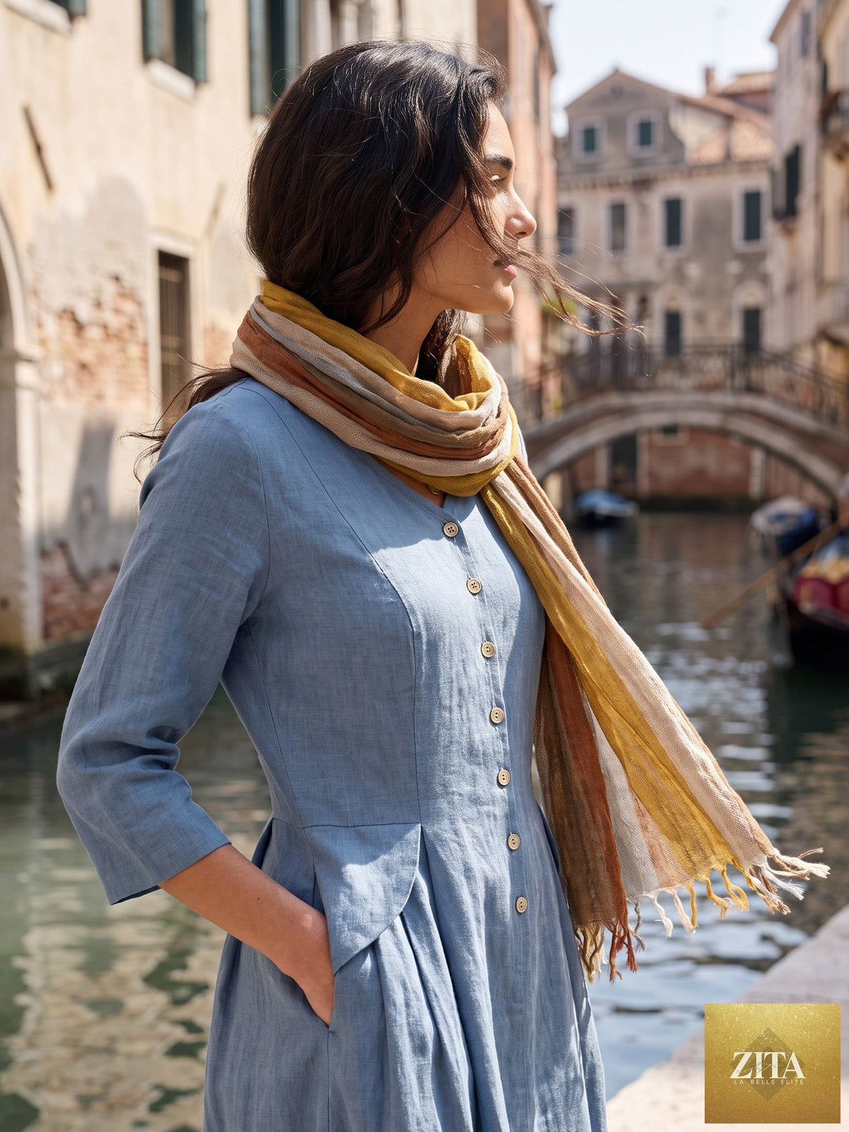 Cotton Linen Lightweight Soft Scarf