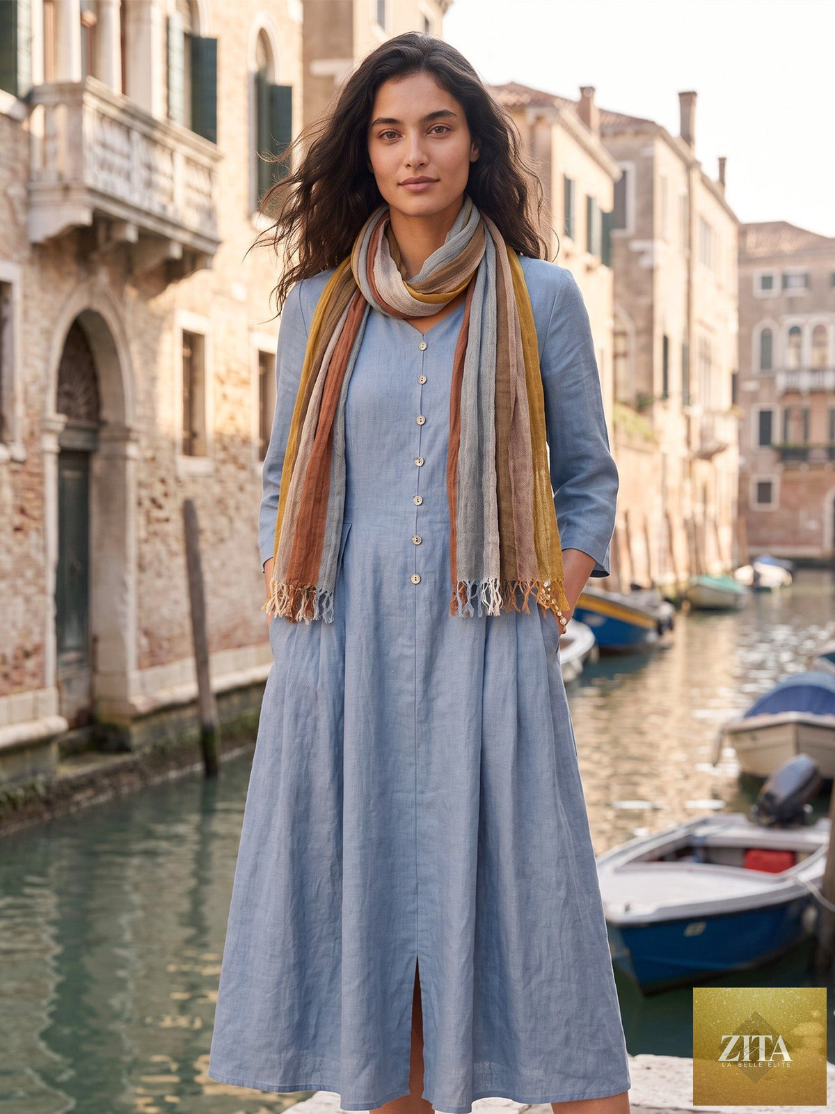 Cotton Linen Lightweight Soft Scarf