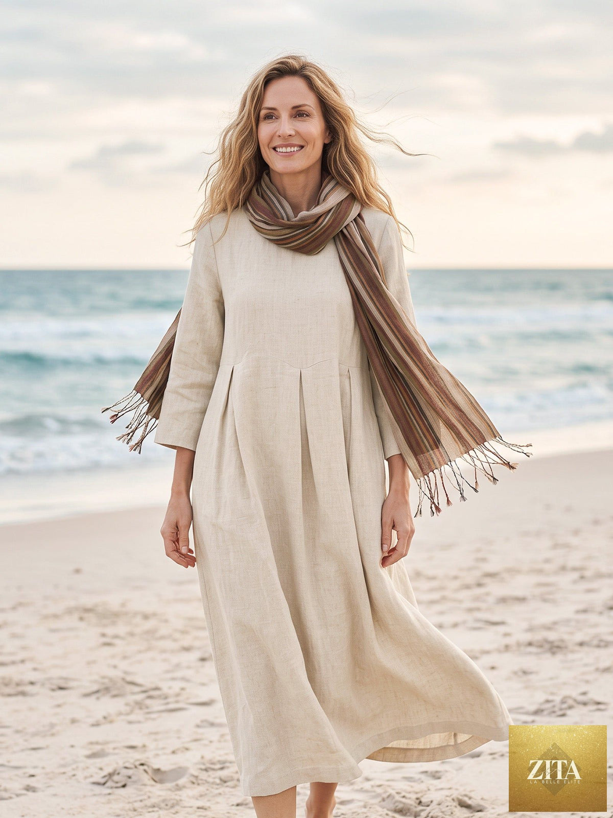 Cotton Linen Lightweight Soft Scarf