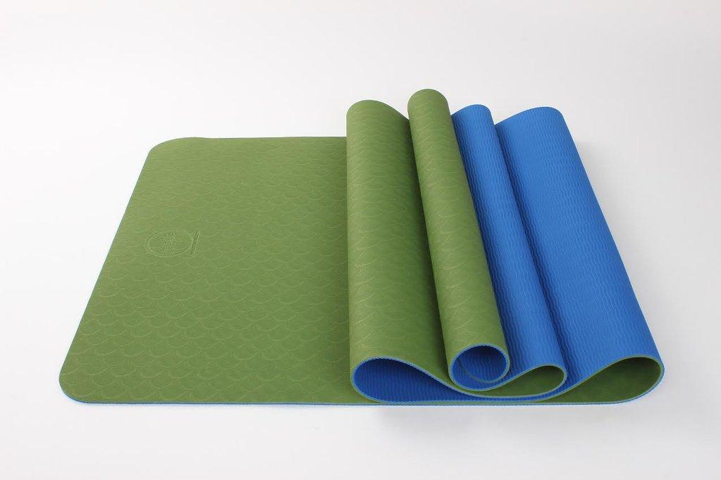 2 Tone TPE Premium Yoga Mat Azure Jason