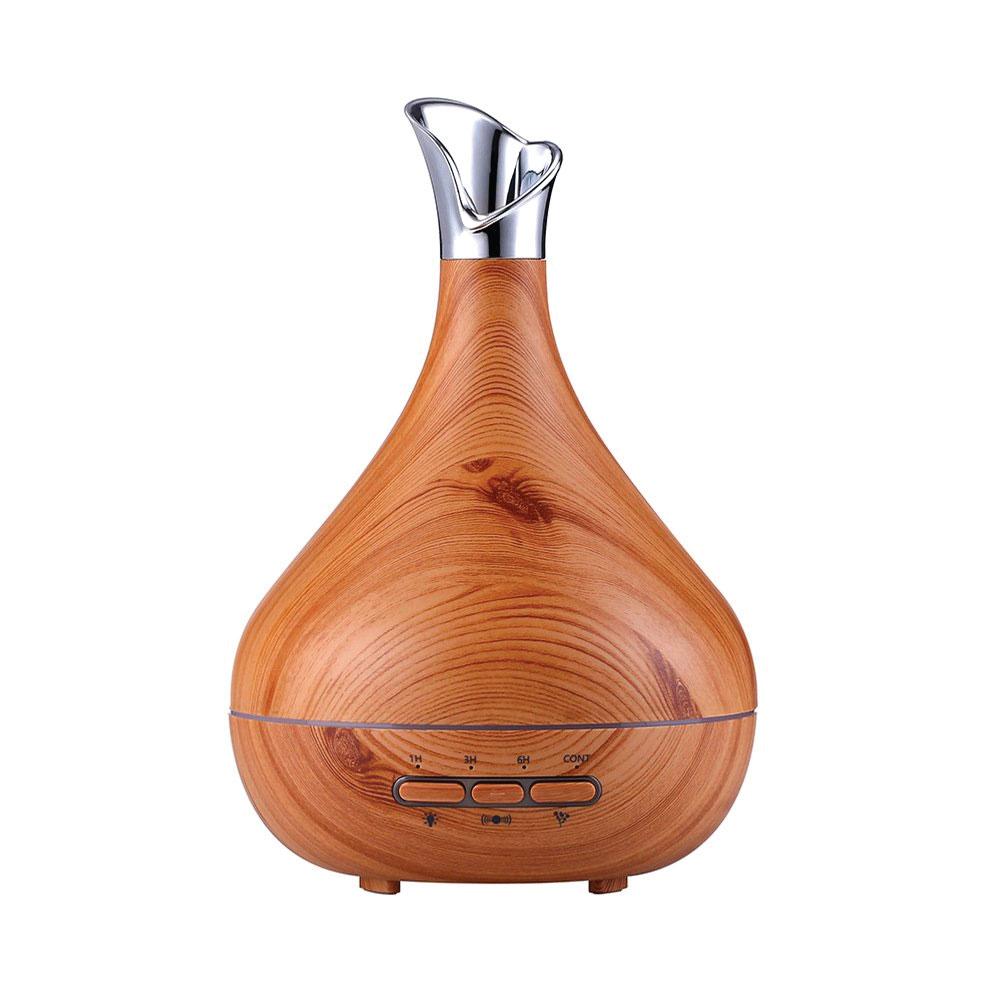 Essential Oil Aroma Diffuser Tulip Light Wood  -Ultrasonic Mist Ozdingo