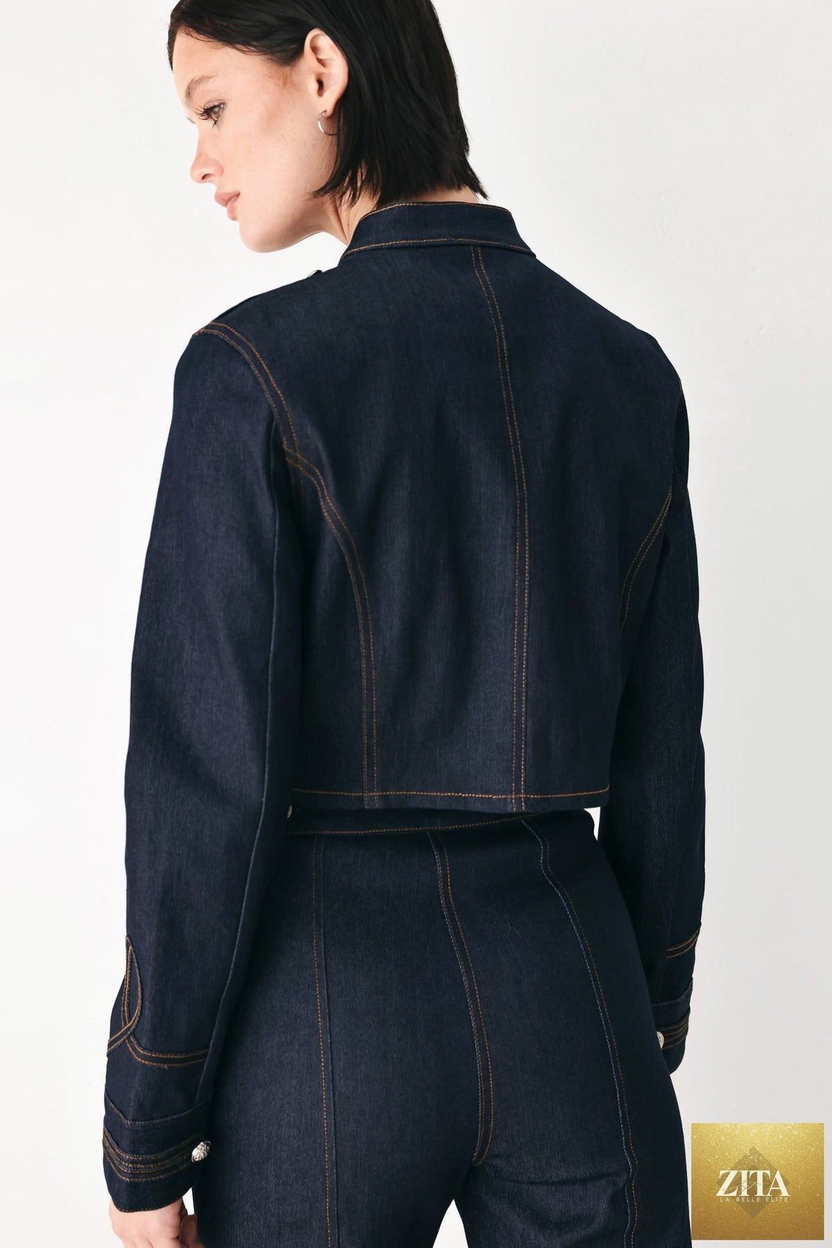 MIDNIGHT COMMANDER DENIM MILITARY JACKET