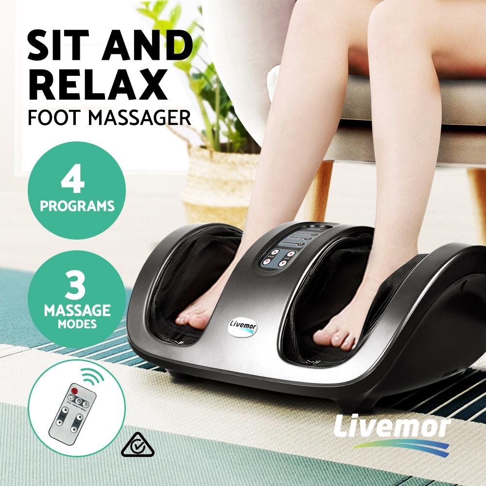 Livemor Foot Massager Shiatsu Massagers Electric Roller Kneading Leg