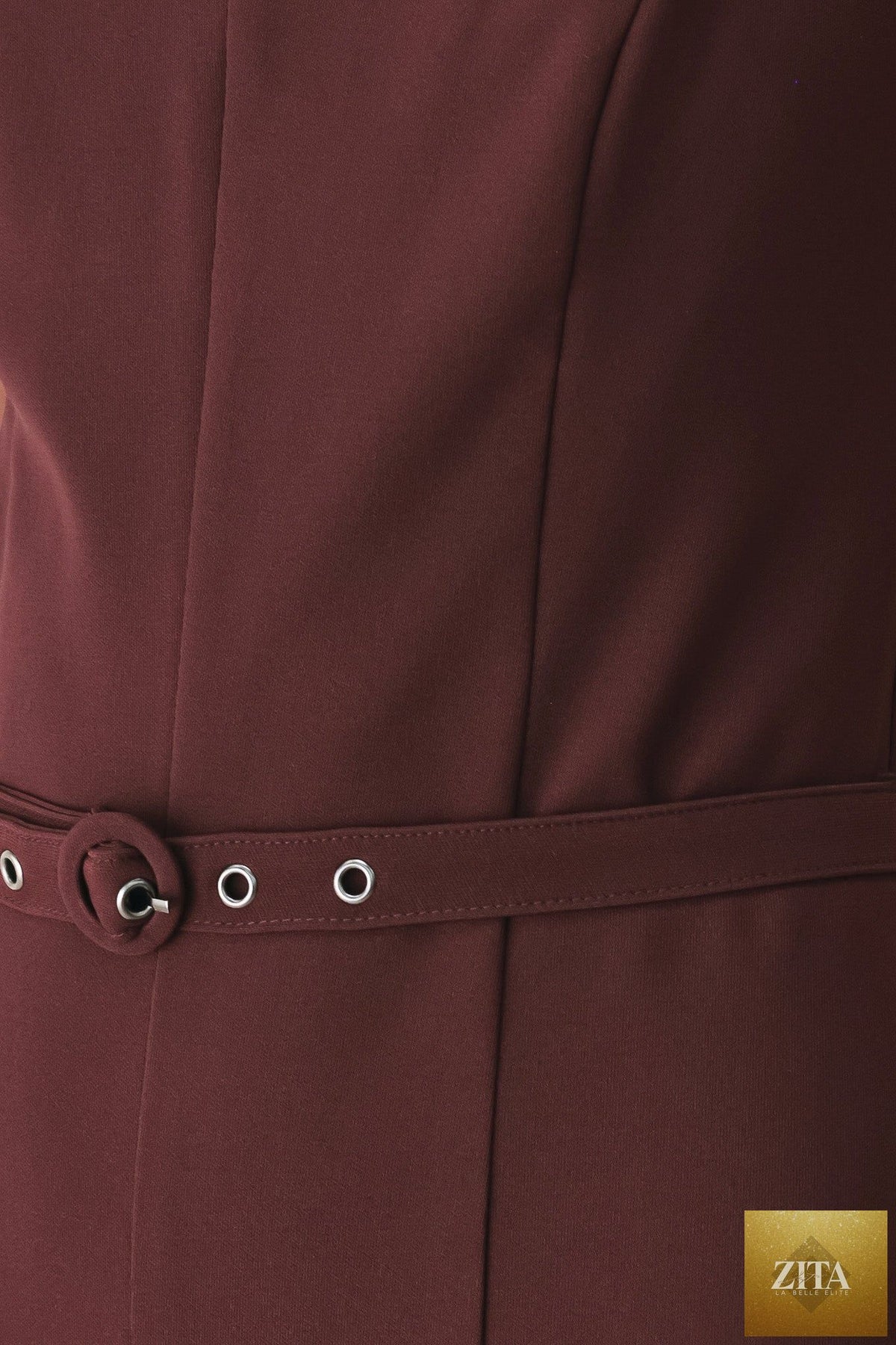BURGUNDY MODERN MUSE WOVEN JUMPSUIT