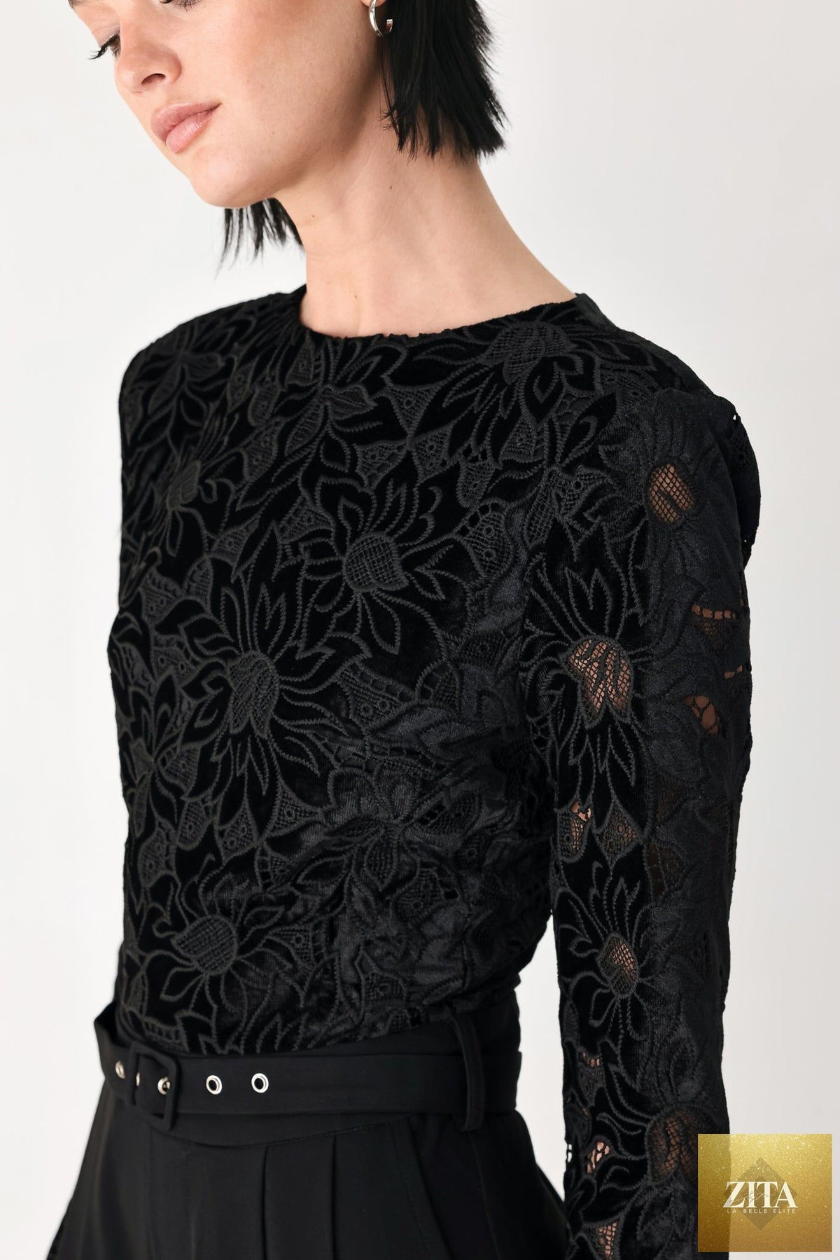 AFTER DARK LACE WIDE LEG JUMPSUIT