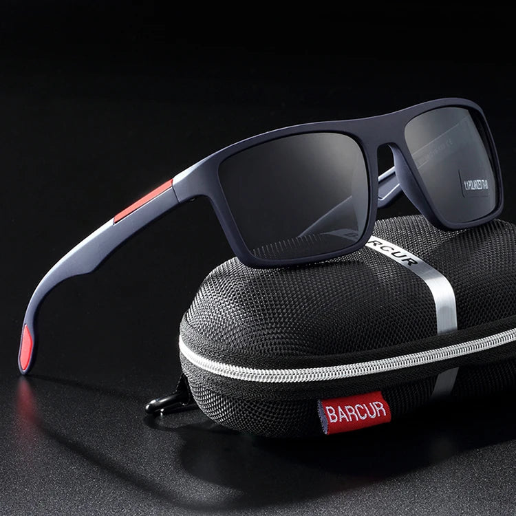 Stevvex Barcurtr90 ultralight polarized men's vintage square sunglasses with UV400 protection, summer eyewear, stylish and lightweight.