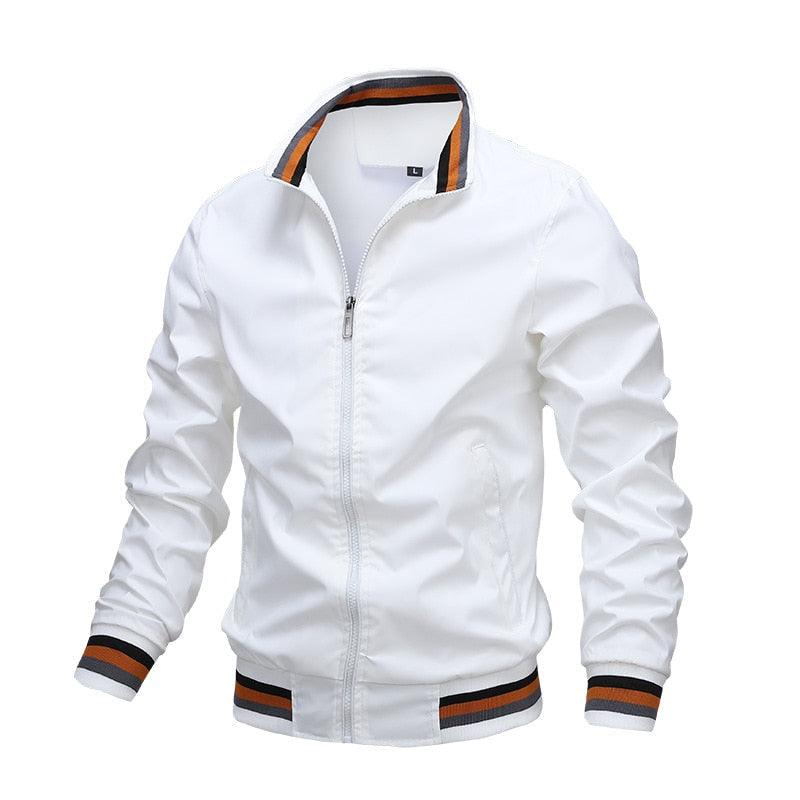 Men's lightweight blue windbreaker jacket by Stevvex, casual outdoor coat with waterproof, slim fit, ideal for spring and autumn.