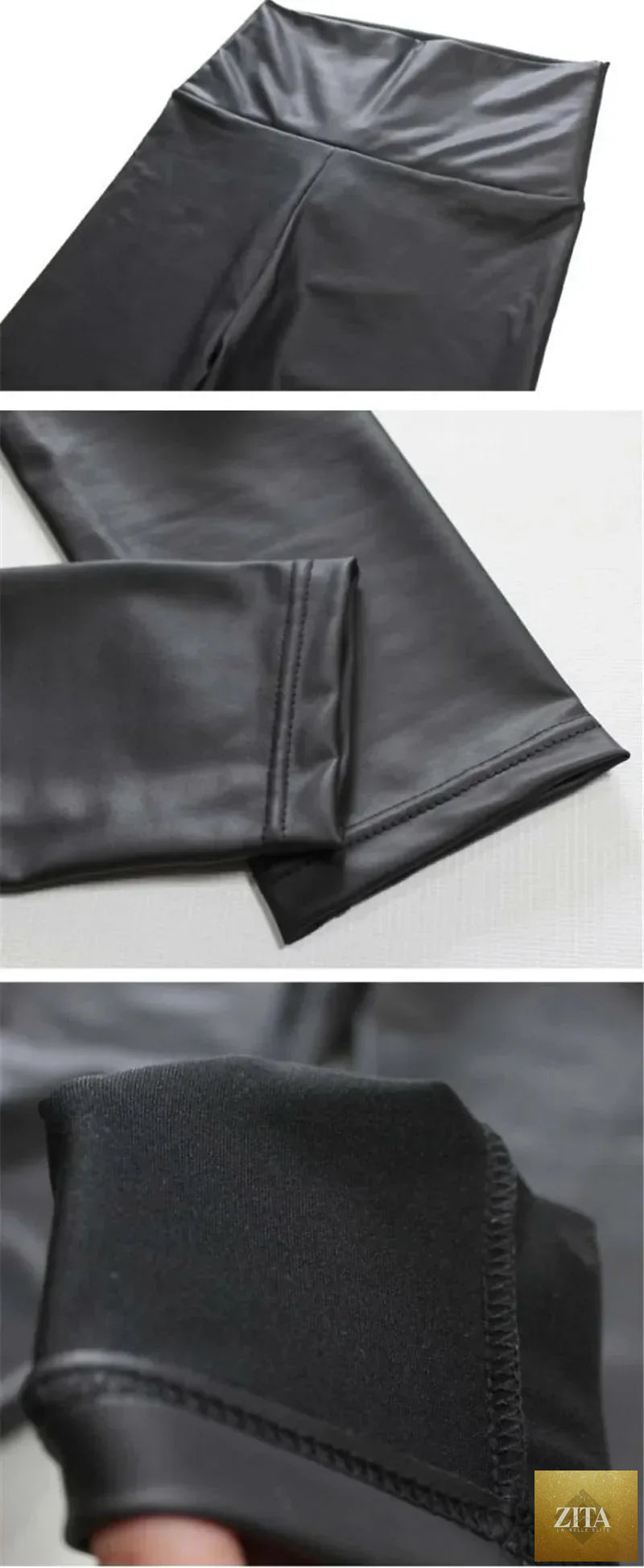 Women PU Leather Leggings – High-Waist Oversized Trendy Yoga Pants