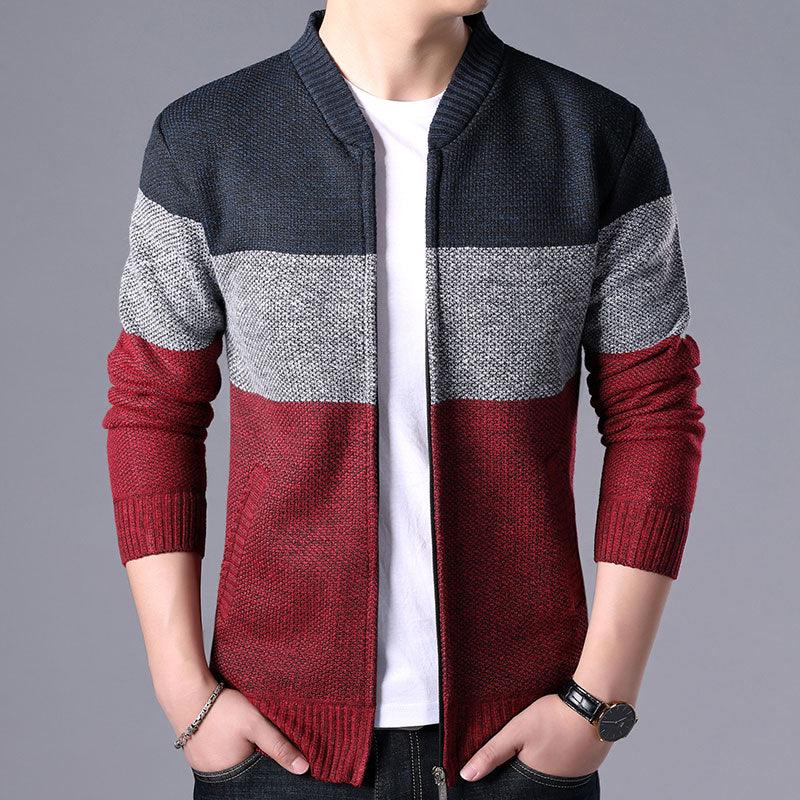 Stevvex men's autumn winter fleece jacket with a slim fit, hooded design, soft warm material, and solid casual style.