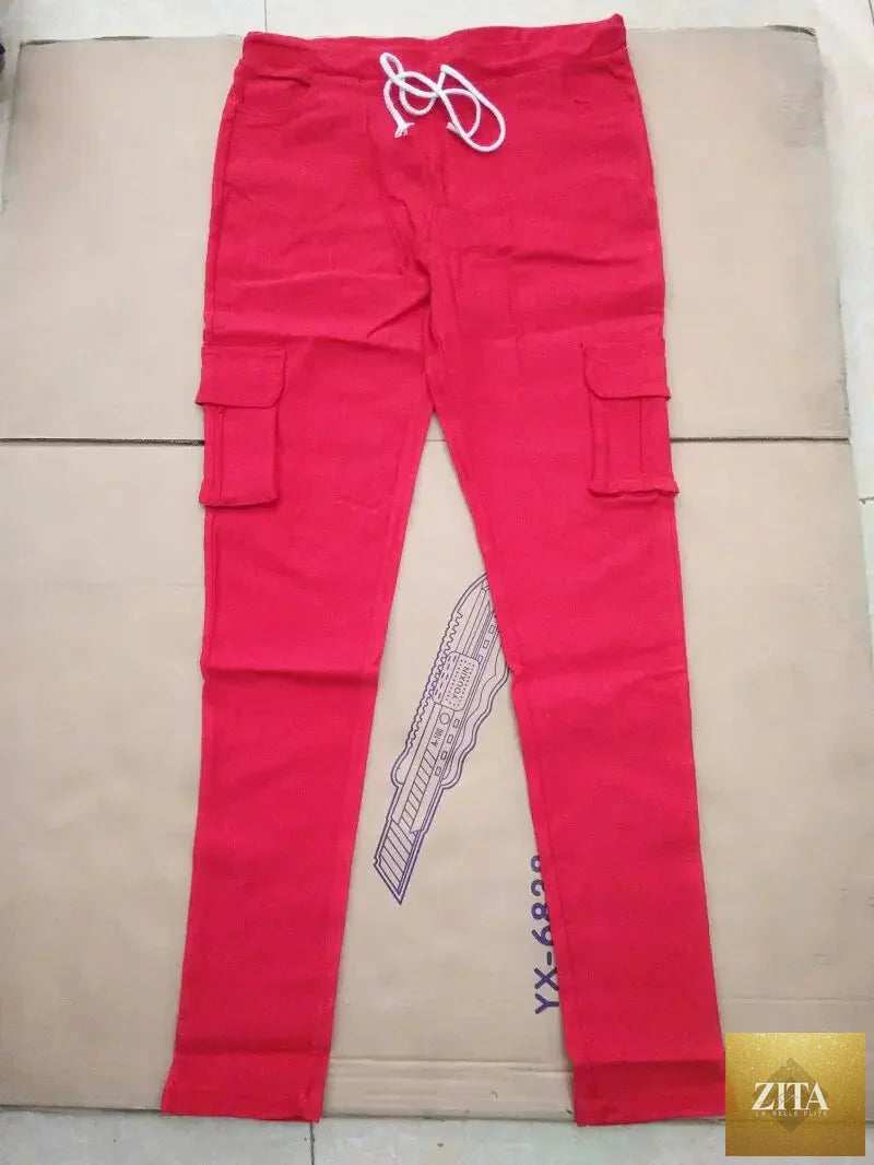 Elegant elastic women’s oversize drawstring long pencil pants by nowadaysfashion, shown in a stylish, comfortable fit.