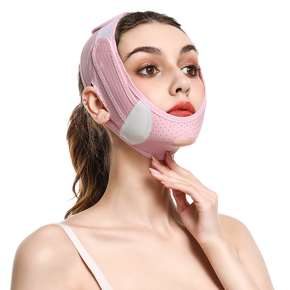 V Face Shaper Facial Slimming Bandage Relaxation Lift Up Belt Shape