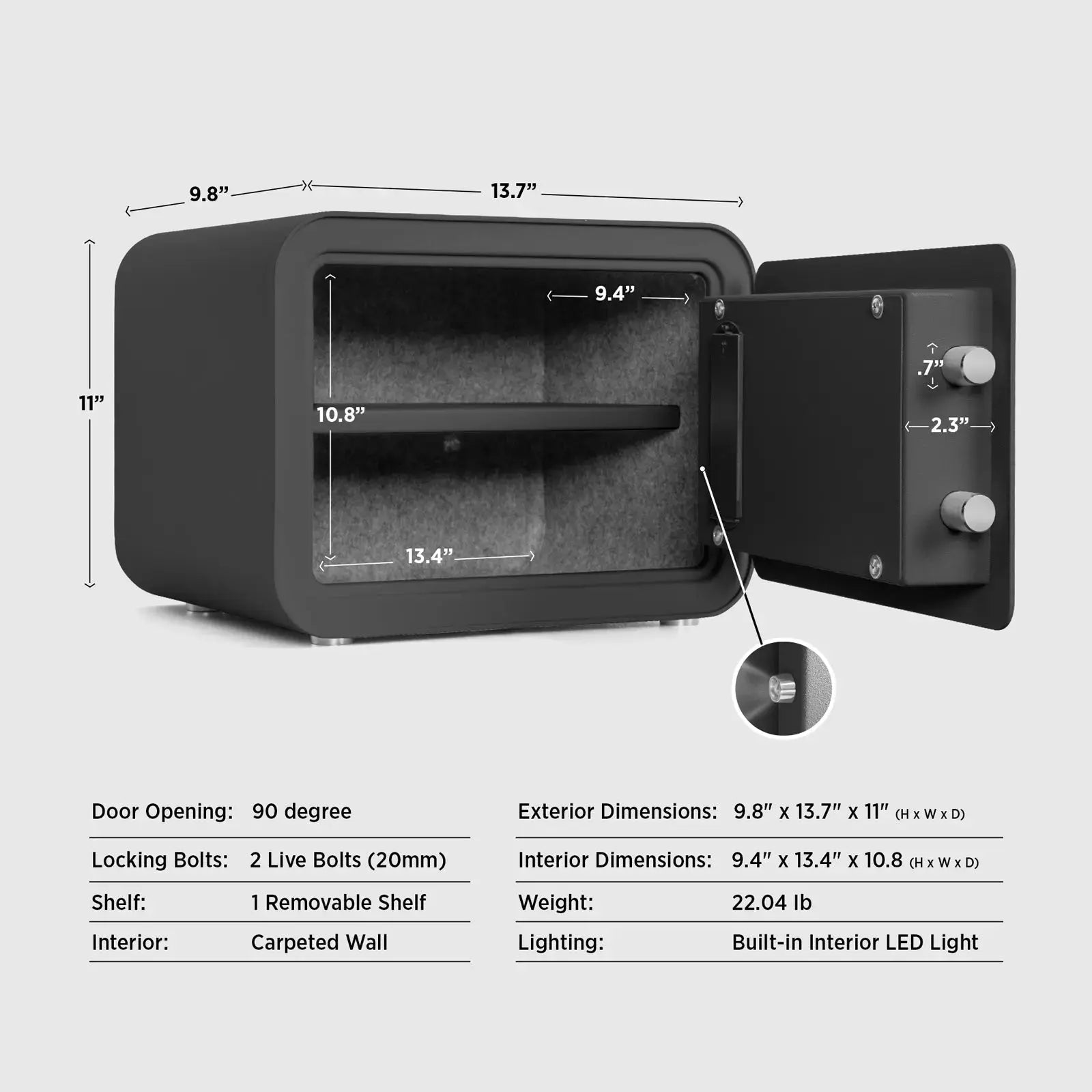 Millitari QT25 Compact Safe – Secure, Stylish, and Built to Last